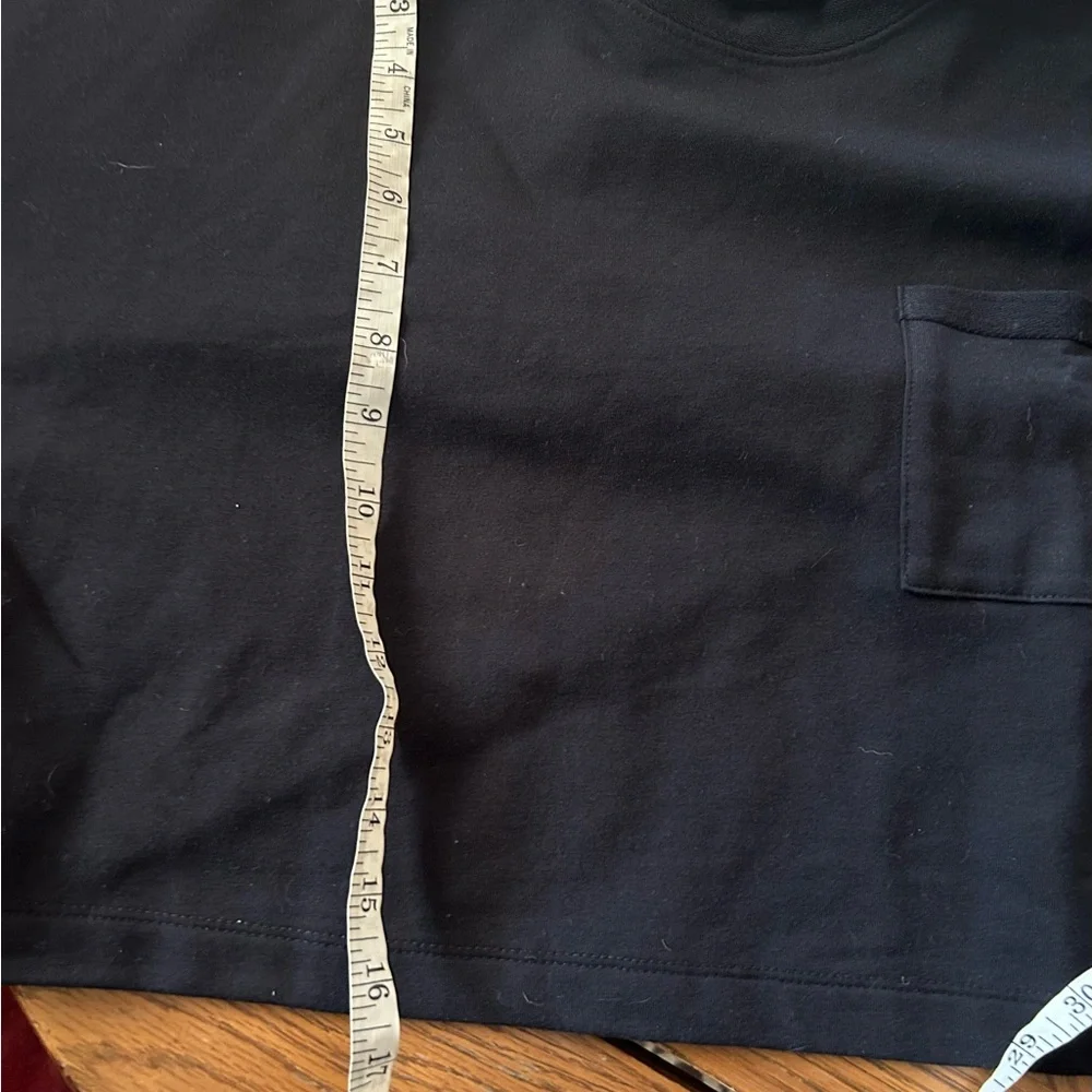 FREE PEOPLE Cropped Black Sweatshirt